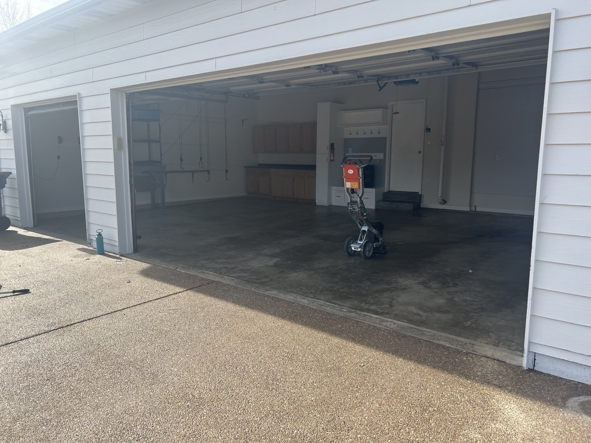 Before - Garage Floor Makeover
