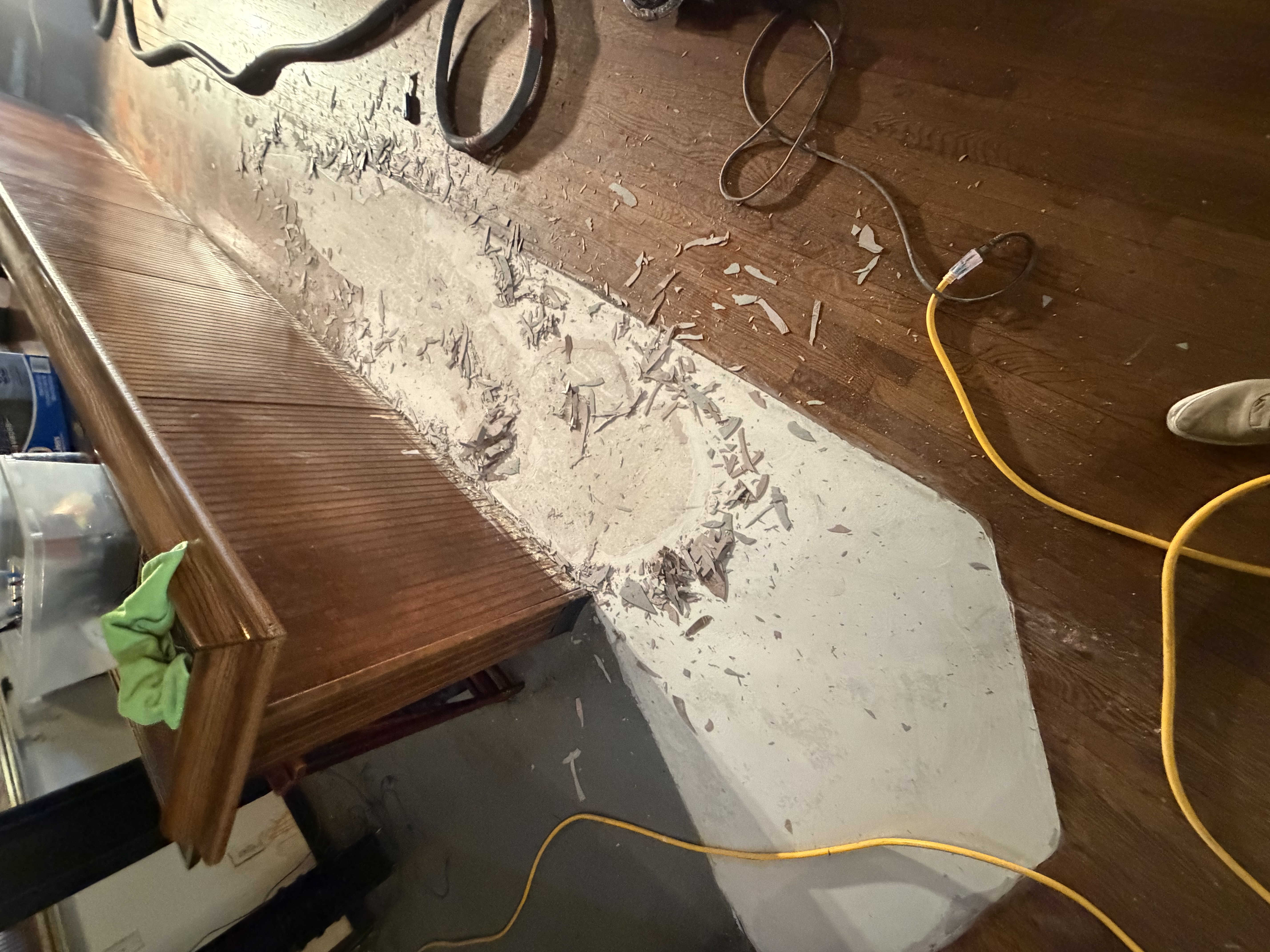 Before - Marble Spray Floor