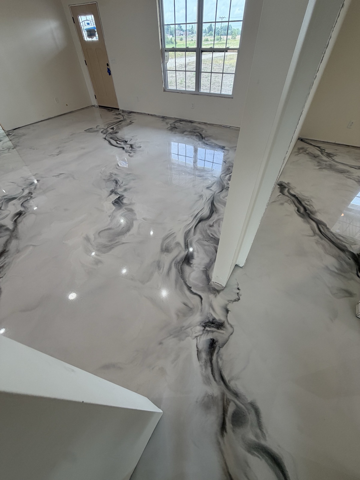 After - Metallic Epoxy Floor